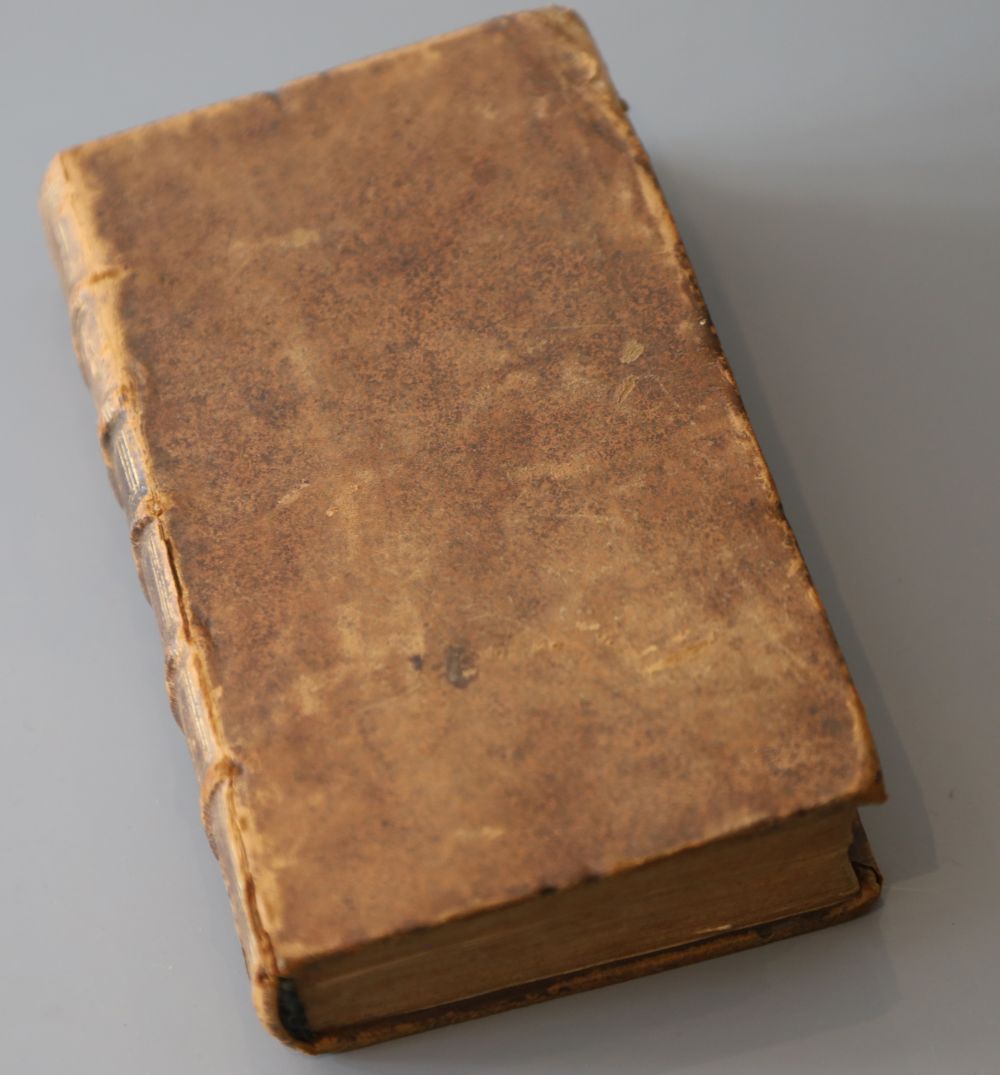 Wheler, George, Sir - Voyage de Dalmatie, de Grece, et du Levant, 1 vol 1 (of 2), 8vo, contemporary calf, with engraved frontis, a fold